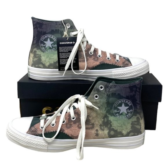Converse Chuck Taylor High Skate Sneaker Vintage Green Canvas Men's Shoe A07147C - Picture 4 of 10